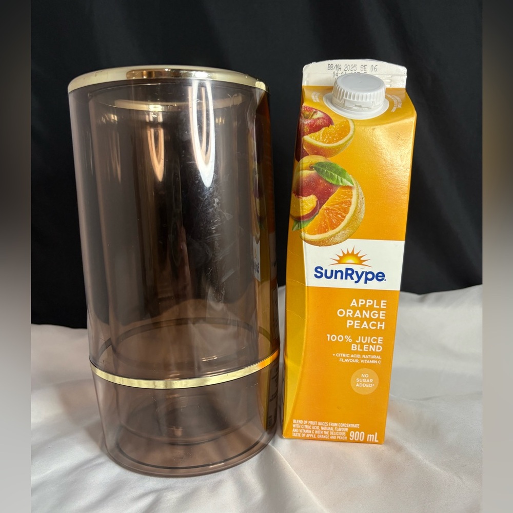 Vtg Spong ViniCool Ice Cooler Bucket/ mcm/ smokey lucite